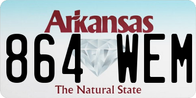 AR license plate 864WEM