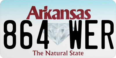 AR license plate 864WER