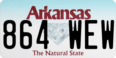 AR license plate 864WEW