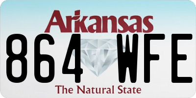 AR license plate 864WFE