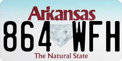 AR license plate 864WFH