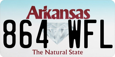 AR license plate 864WFL