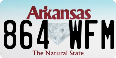AR license plate 864WFM