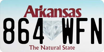 AR license plate 864WFN