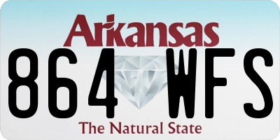 AR license plate 864WFS