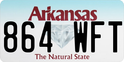 AR license plate 864WFT