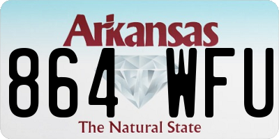 AR license plate 864WFU