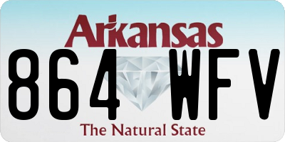 AR license plate 864WFV