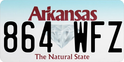 AR license plate 864WFZ