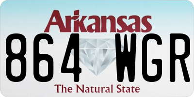 AR license plate 864WGR