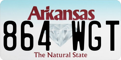 AR license plate 864WGT