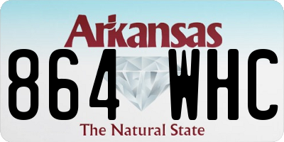AR license plate 864WHC