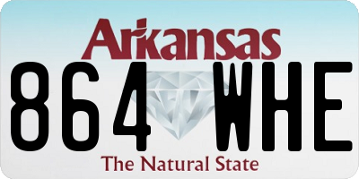 AR license plate 864WHE