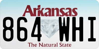 AR license plate 864WHI