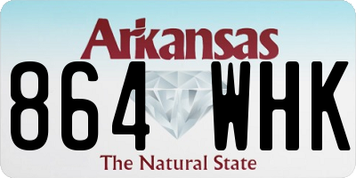 AR license plate 864WHK