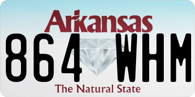AR license plate 864WHM