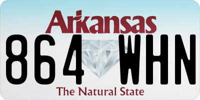 AR license plate 864WHN