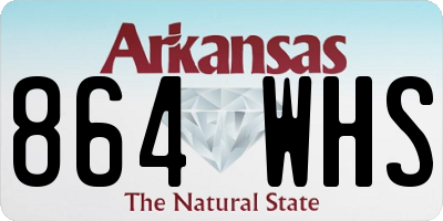 AR license plate 864WHS