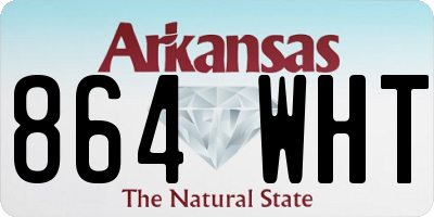 AR license plate 864WHT