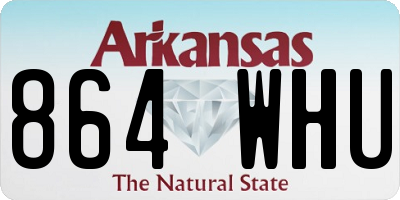 AR license plate 864WHU
