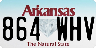 AR license plate 864WHV