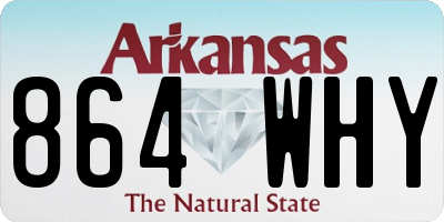 AR license plate 864WHY