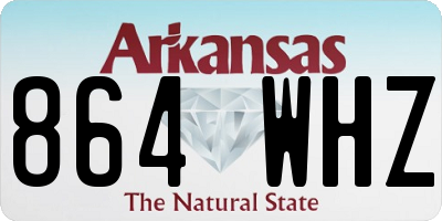 AR license plate 864WHZ