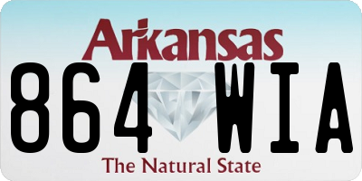 AR license plate 864WIA