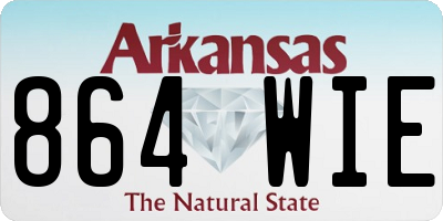 AR license plate 864WIE