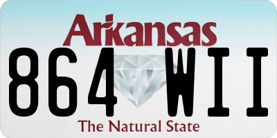 AR license plate 864WII