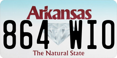 AR license plate 864WIO