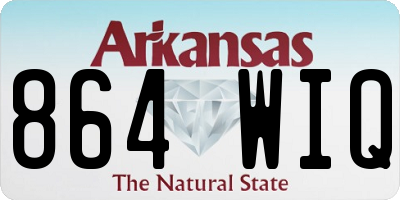 AR license plate 864WIQ
