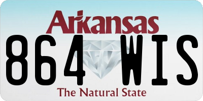 AR license plate 864WIS