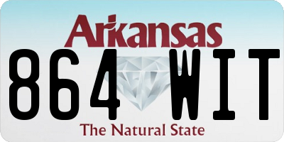 AR license plate 864WIT