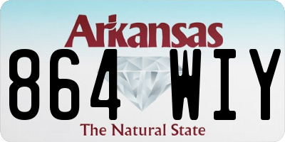 AR license plate 864WIY