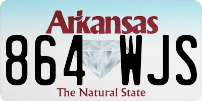 AR license plate 864WJS