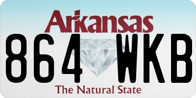 AR license plate 864WKB