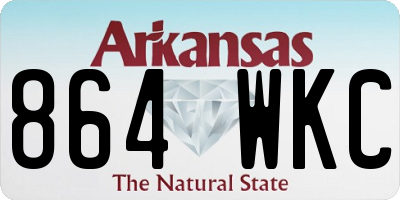 AR license plate 864WKC