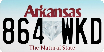 AR license plate 864WKD