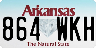 AR license plate 864WKH