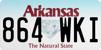 AR license plate 864WKI