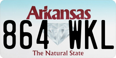 AR license plate 864WKL