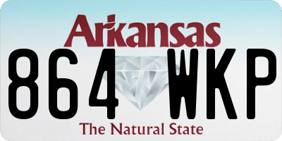 AR license plate 864WKP