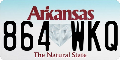 AR license plate 864WKQ
