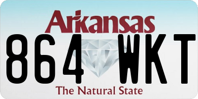 AR license plate 864WKT