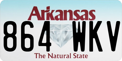 AR license plate 864WKV