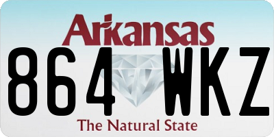 AR license plate 864WKZ