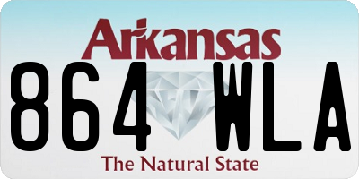 AR license plate 864WLA