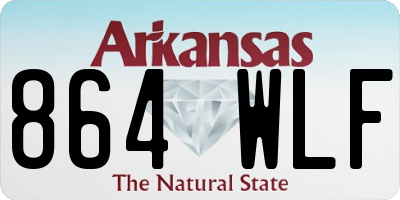 AR license plate 864WLF
