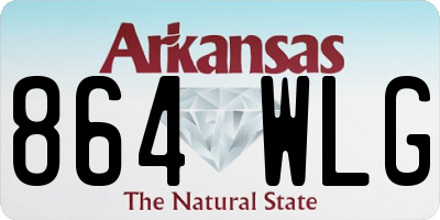 AR license plate 864WLG